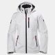 Women Crew Hooded Midlayer Jacket 001 White - Helly Hans